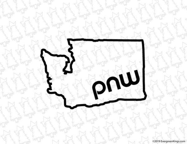 PNW Pacific Northwest Washington State Decal - Evergreen Kings - Decals