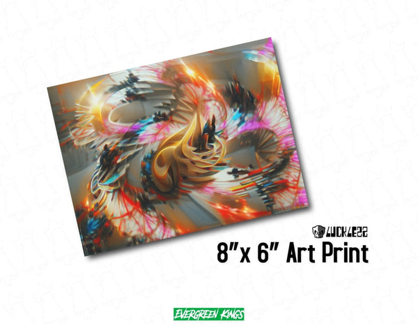 Ride The Spiral Til The End Art Print - 0xLuckless v1.5 - Evergreen Kings - Poster