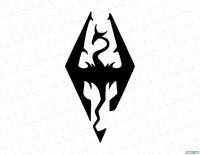 Skyrim Dragonborn Sigil Decal - Evergreen Kings - Vehicle Decals