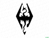 Skyrim Dragonborn Sigil Decal - Evergreen Kings - Vehicle Decals