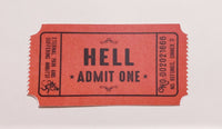Ticket To Hell Sticker - Evergreen Kings - Decorative Stickers
