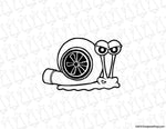 Turbo Snail Gary Decal - Evergreen Kings - Vehicle Decals