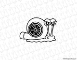 Turbo Snail Gary Decal - Evergreen Kings - Vehicle Decals