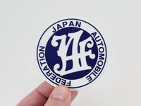 Vintage JDM JAF Japanese Automobile Federation Sticker - Evergreen Kings - Bumper Stickers