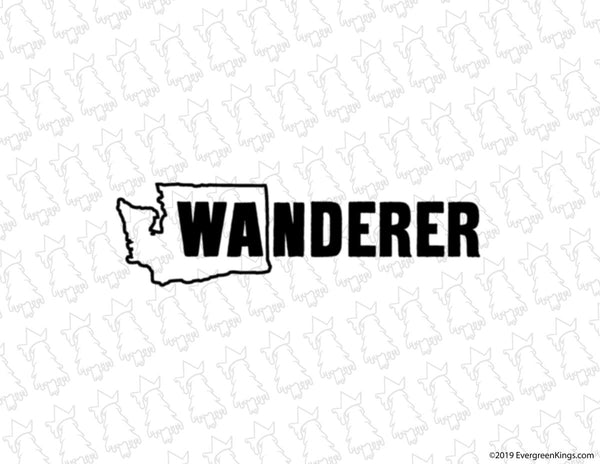 WAnderer WA State Decal - Evergreen Kings - Decals