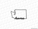 Washington WA State Home Decal Sticker - Evergreen Kings - Vehicle Decals
