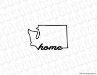 Washington WA State Home Decal Sticker - Evergreen Kings - Vehicle Decals